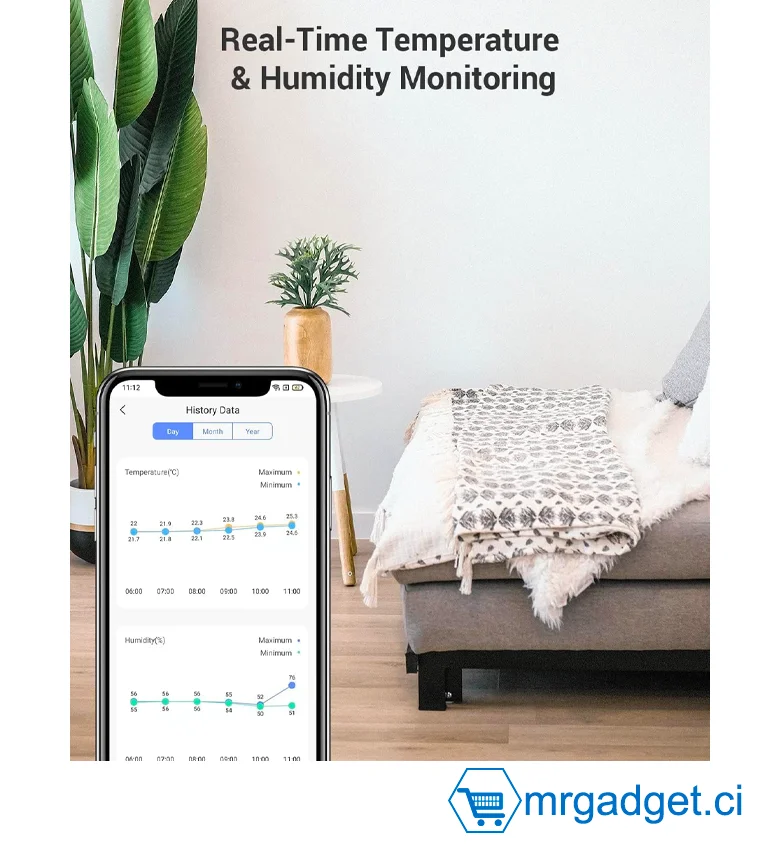 EZVIZ T51C Thermomètre Interieur Maison – Image 5